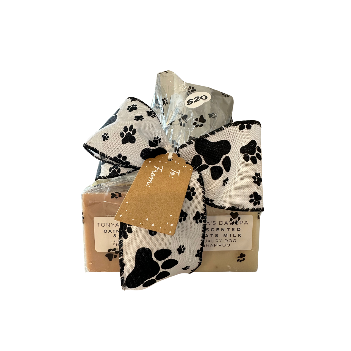 $20 Dog Gift Set: Paw Bow