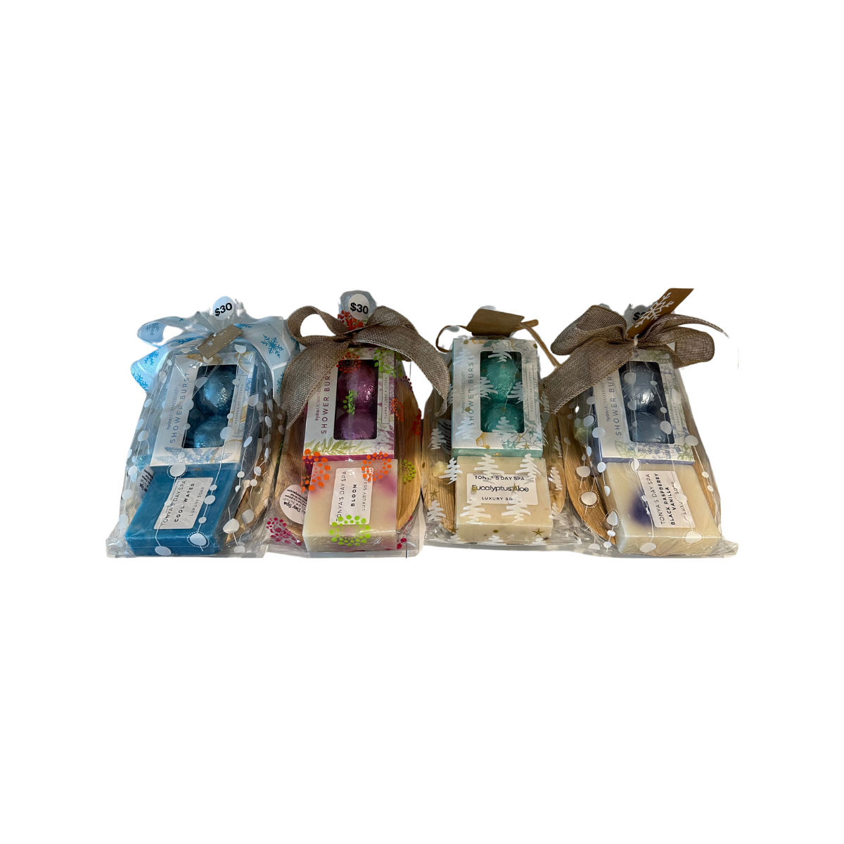 $23 Gift Set: 2 Energize Shower Bursts & Pretty Flowers Soap
