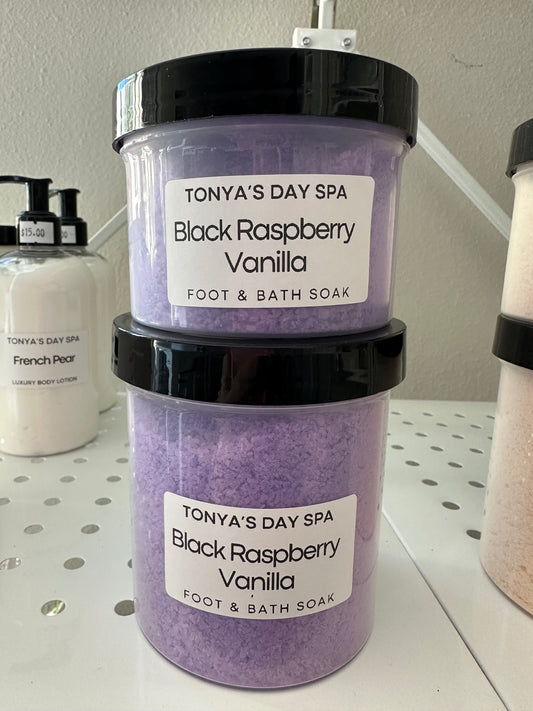 Foot & Bath Soak Black Raspberry Vanilla  8oz