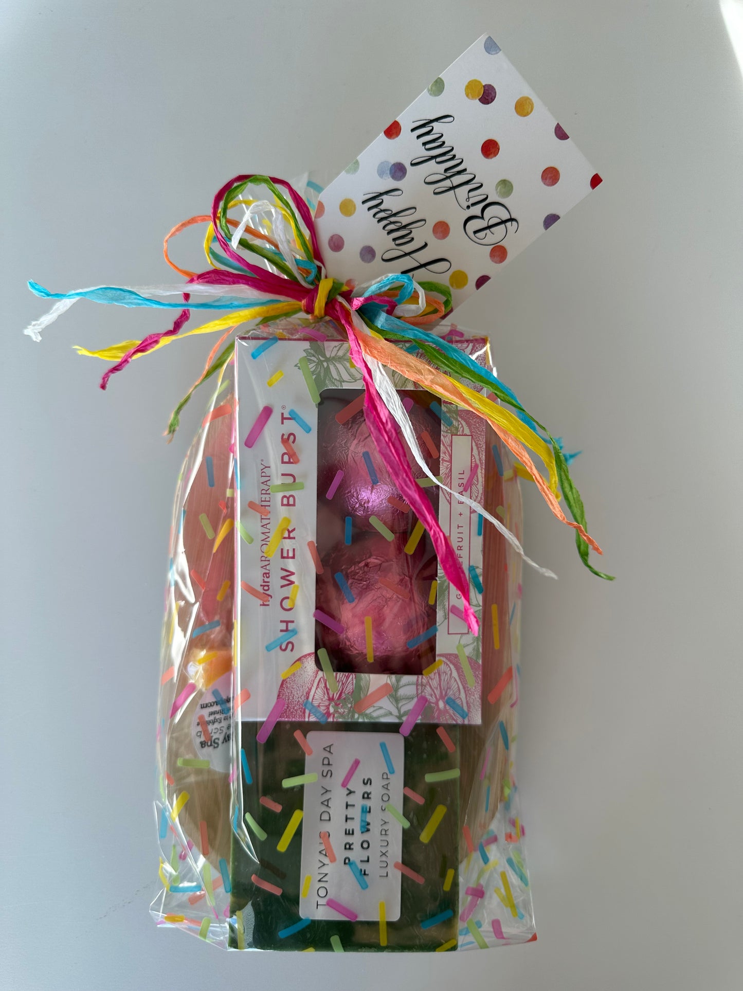 Happy Birthday Shower gift Pretty Flowers