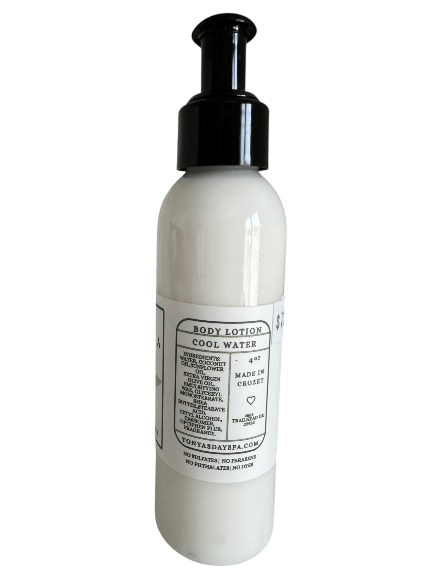 Body Lotion 4 oz Pump Bottle