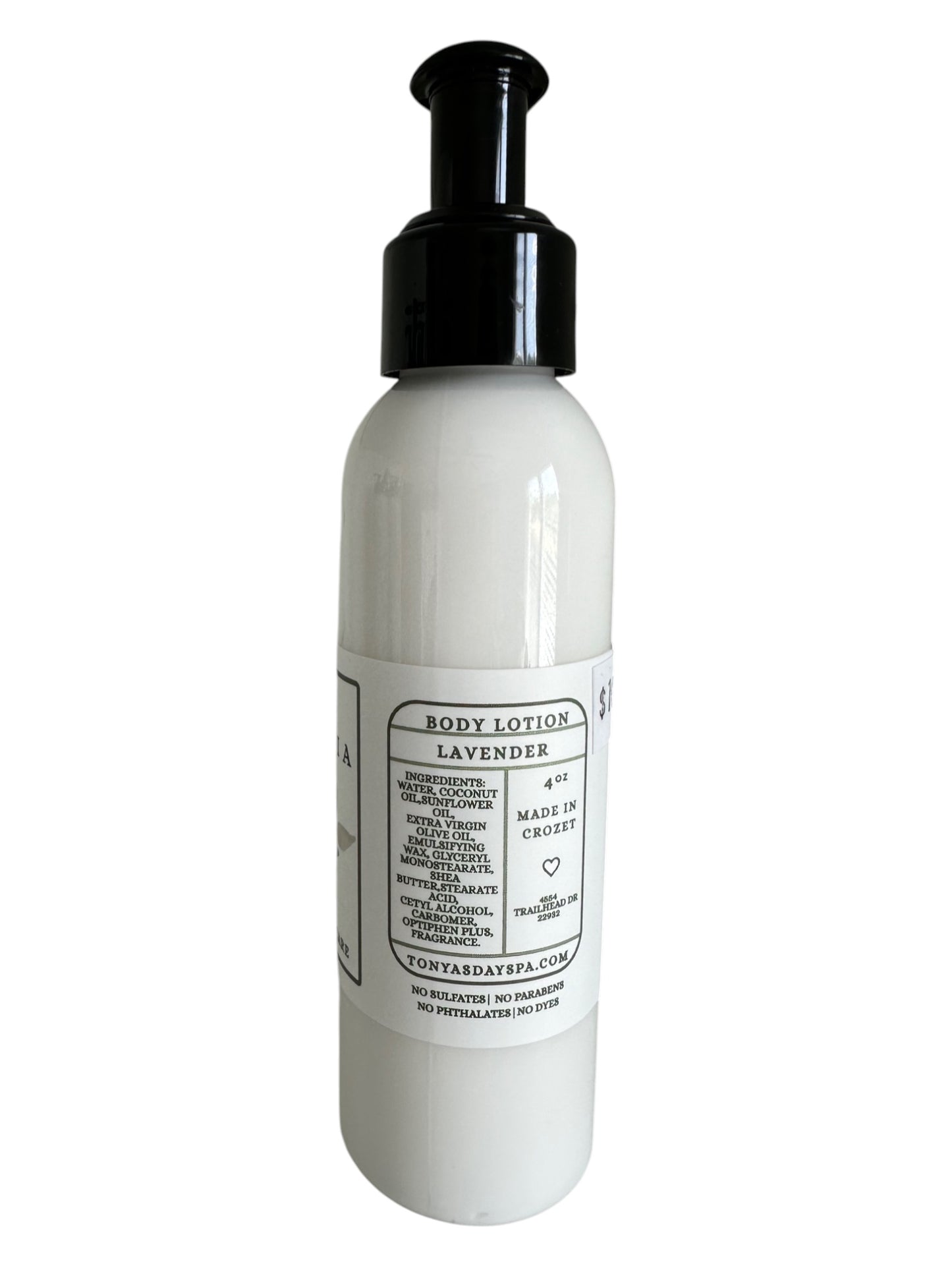 Body Lotion 4 oz Pump Bottle