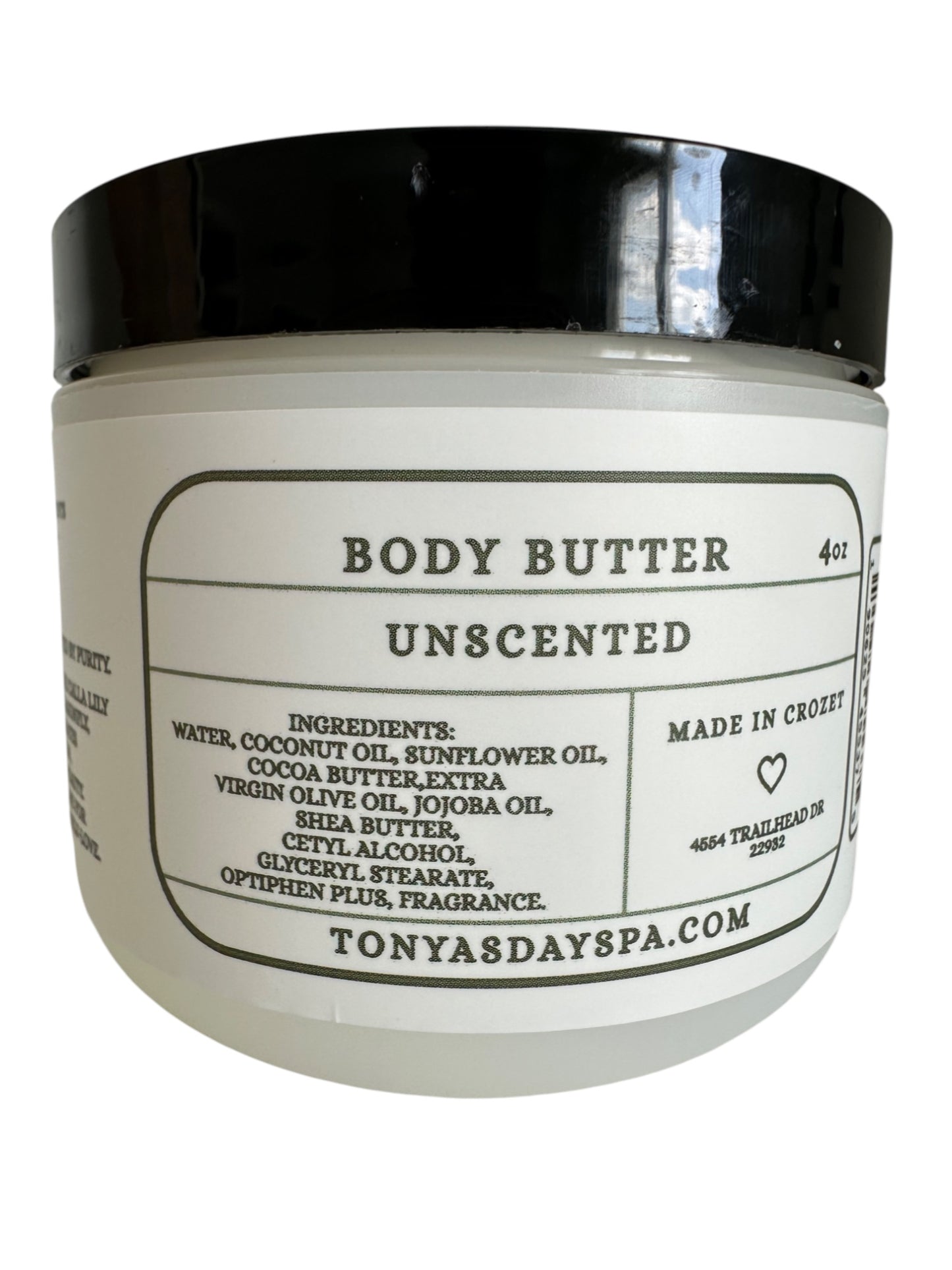Unscented 4oz- Body Butter