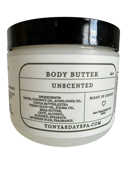 Unscented 4oz- Body Butter