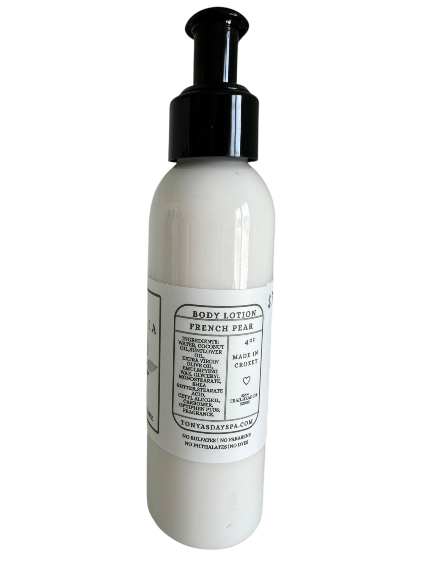 Body Lotion 4 oz Pump Bottle