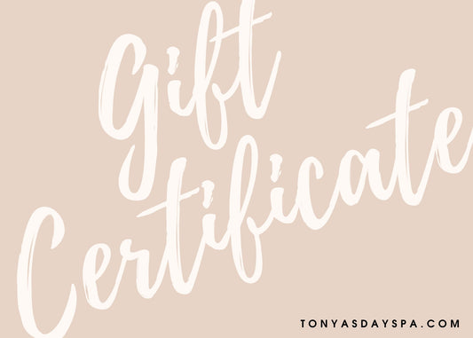 Tonya's Day Spa Gift Card